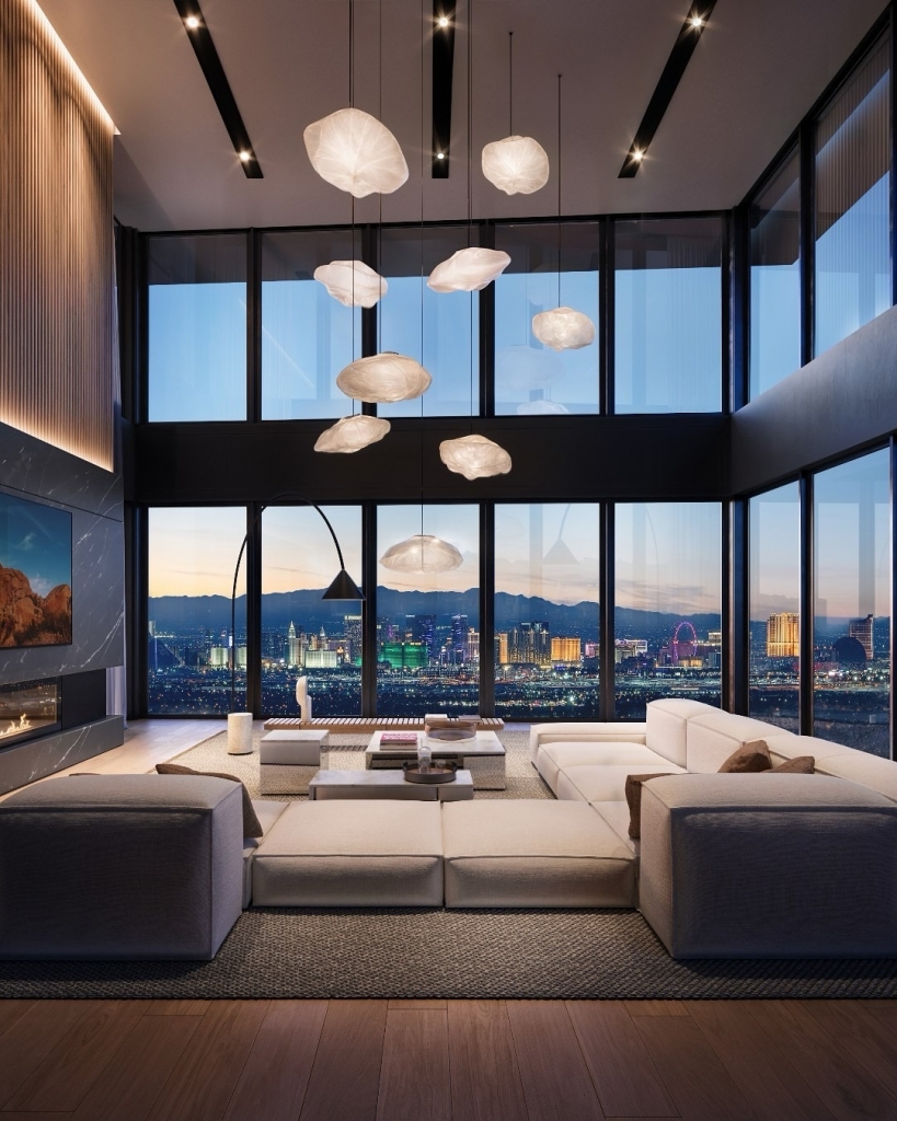 luxury living room whit white sofa