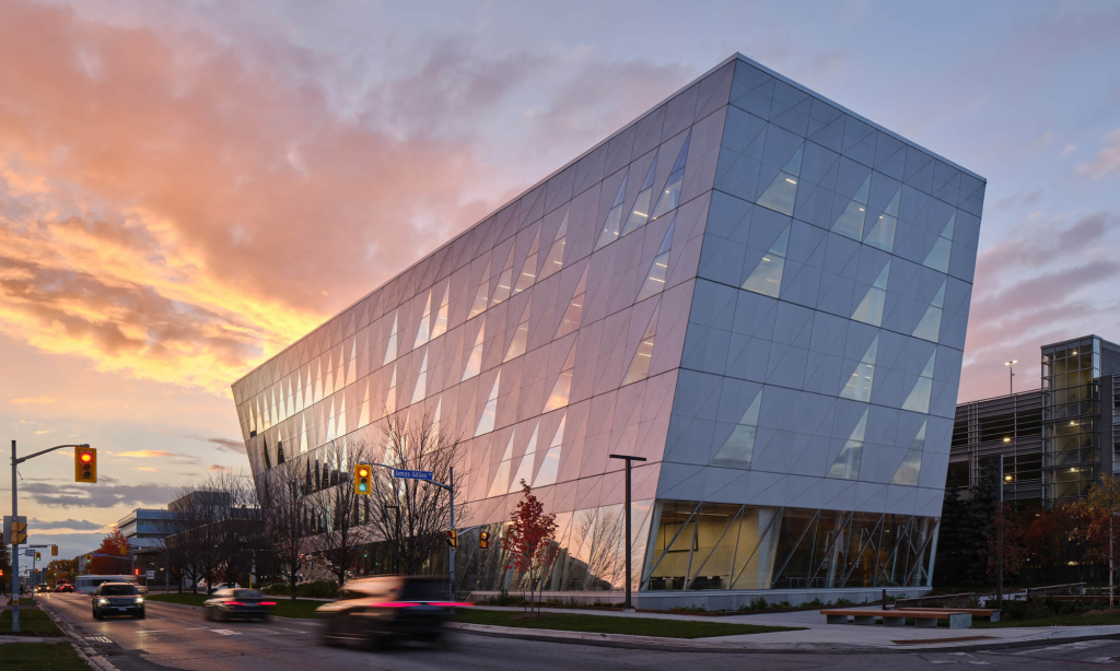 Modern architectural project by Perkins&Will featuring sustainable design, open spaces, and innovative materials in a contemporary building