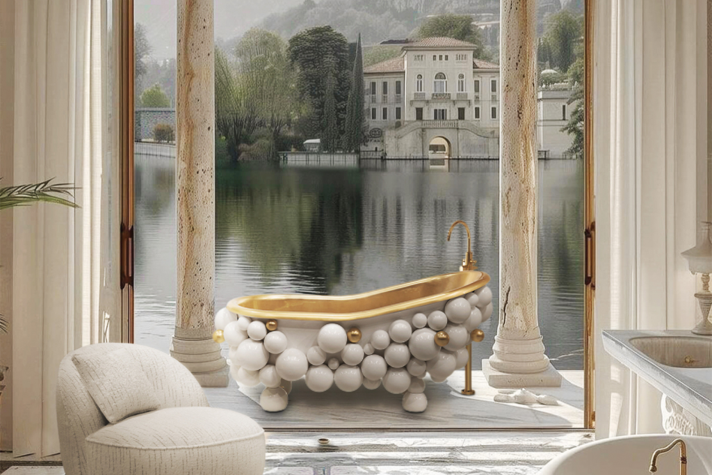 bathtub from boca do lobo with a view