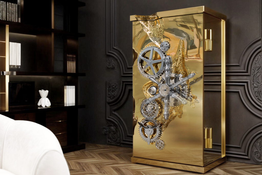 millionaire safe from boca do lobo colection incorporated in a room