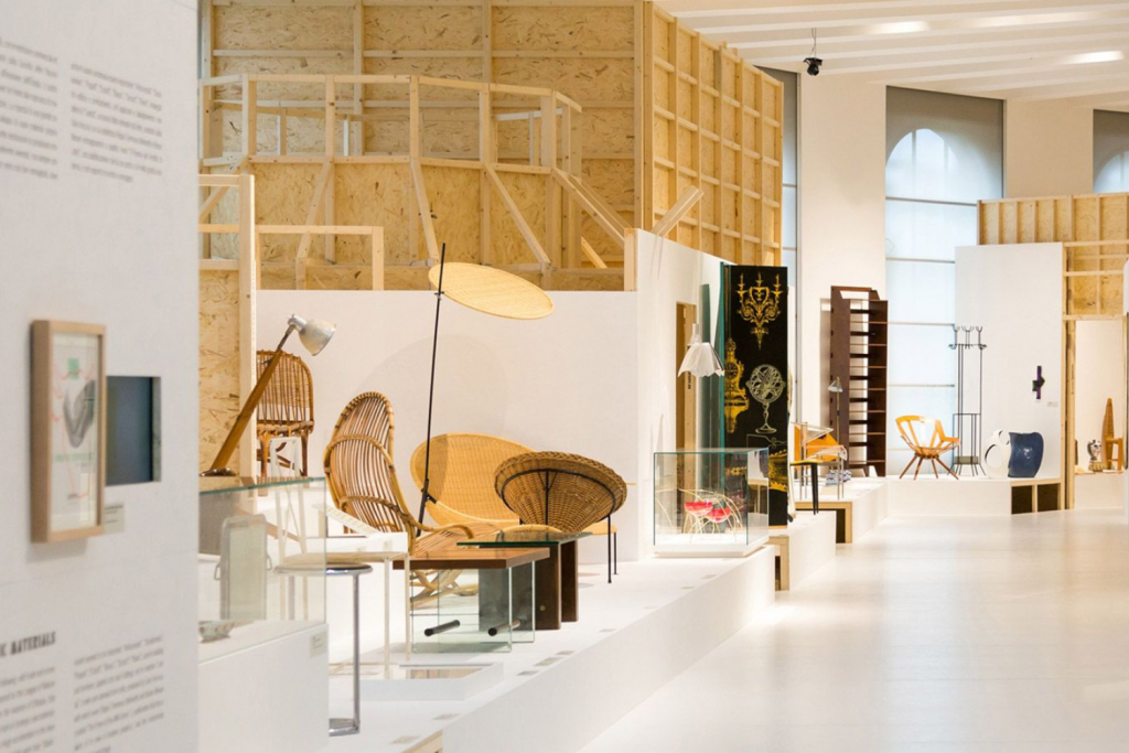 Triennale Milano, Contemporary design exhibition at Triennale Milano during Milan Design Week, showcasing curated furniture and architectural concepts