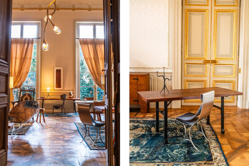 Exhibition space at Salone Rarita showcasing collectible design pieces during Milan Design Week 2026