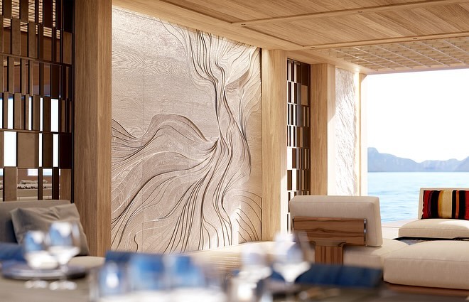 yatch interior design of sinot