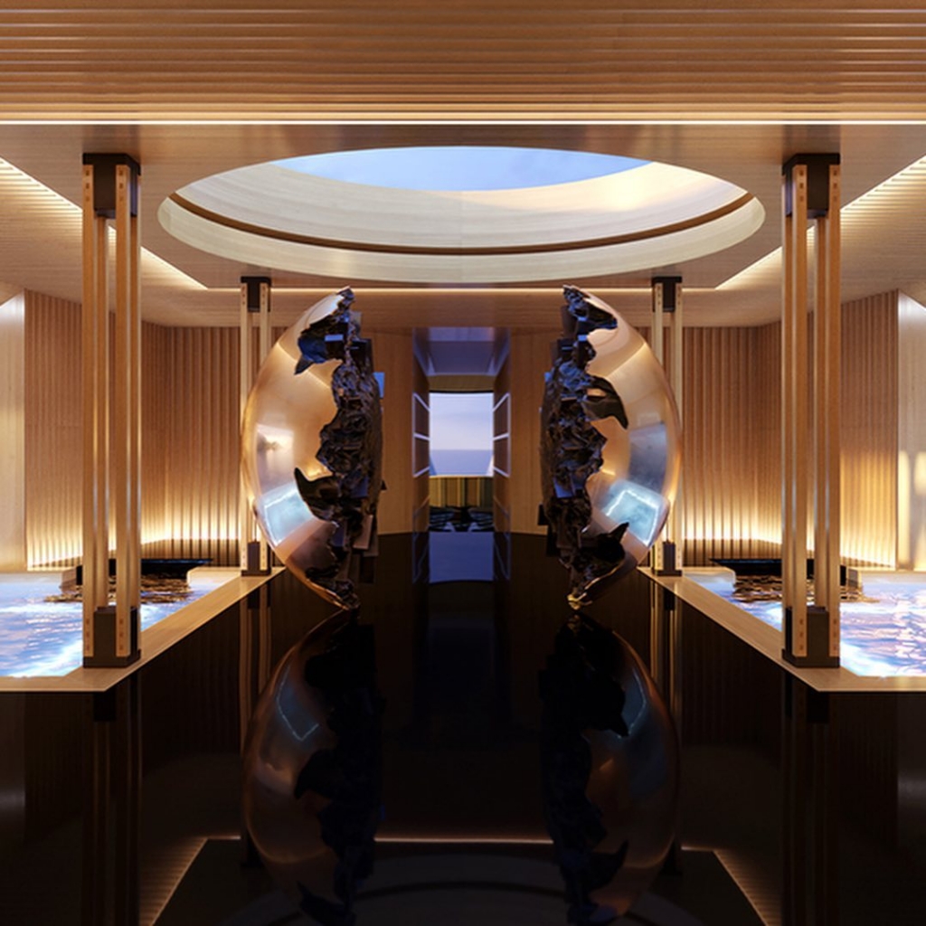 interior design of one yatch by sinot