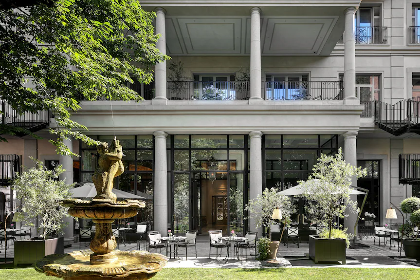 Milan Hotels, grey building