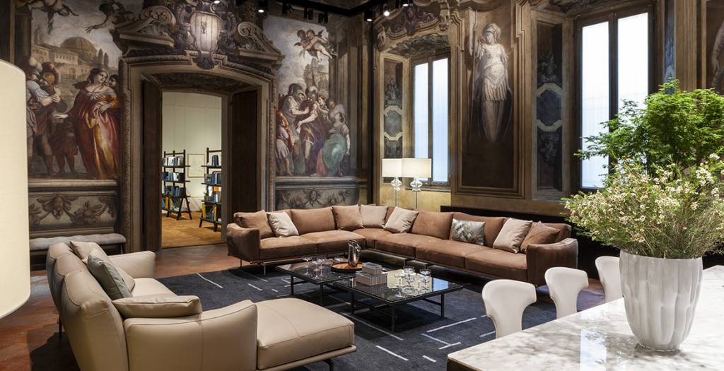 luxury design showrooms milan