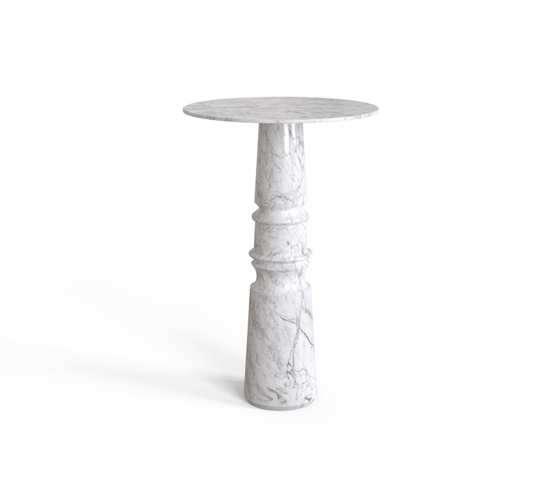 Pietra bar table in marble with elevated design, representing stylish modern tables for contemporary bar areas