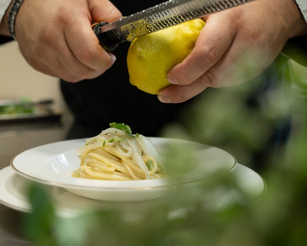 pasta beeing cooked