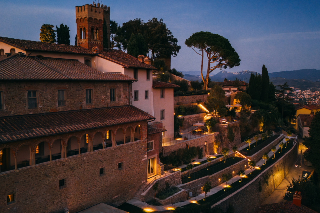 Hotel in Tuscany at Night