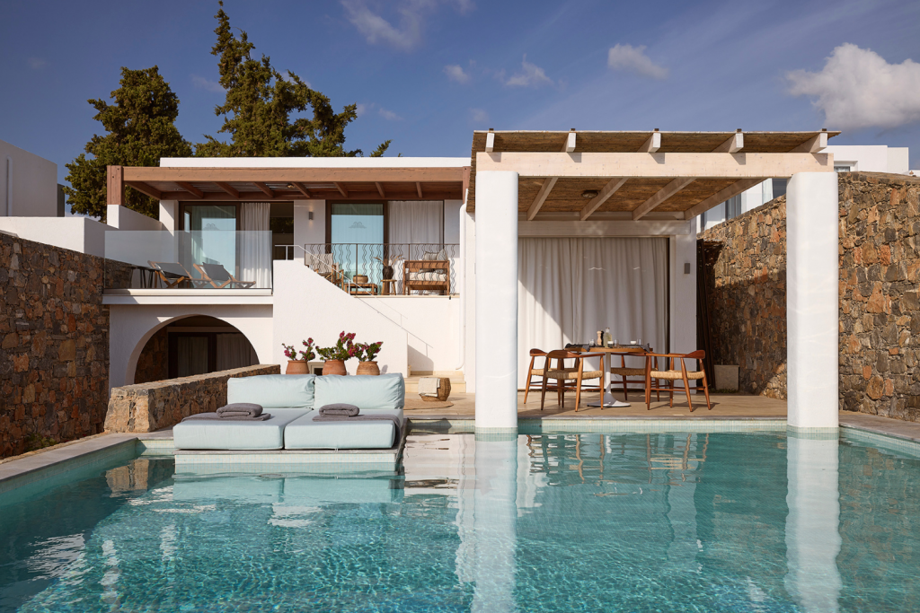 private villa at St Nicolas Bay hotel