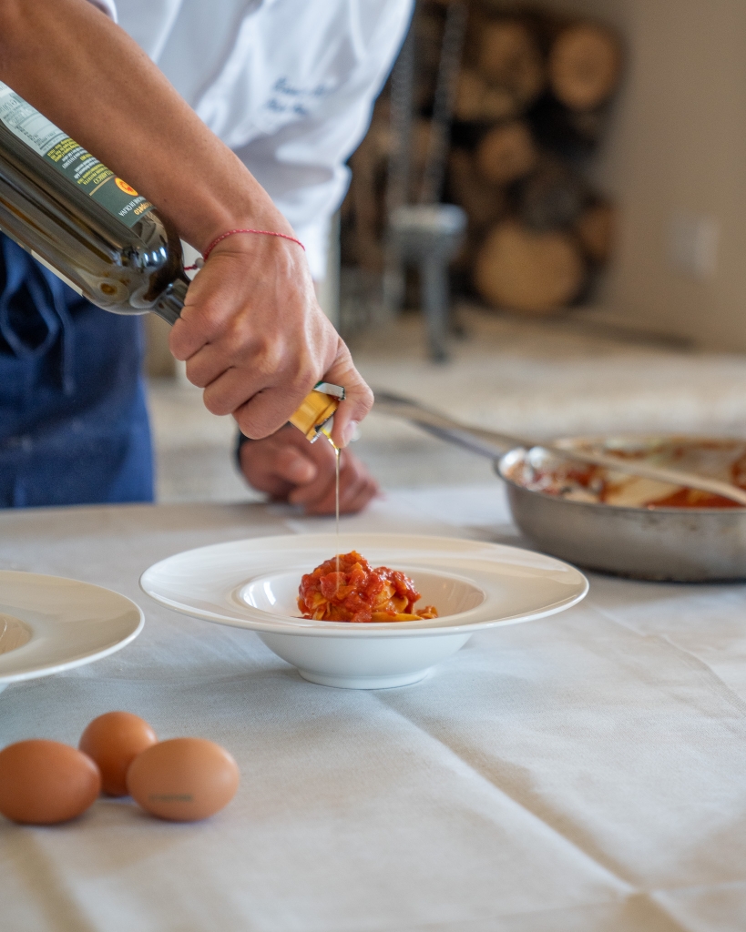 handmade pasta plate