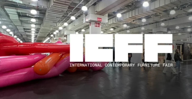 ICFF promotional brochure showcasing contemporary luxury design fair