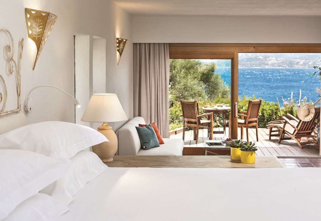 hotel room with sea view