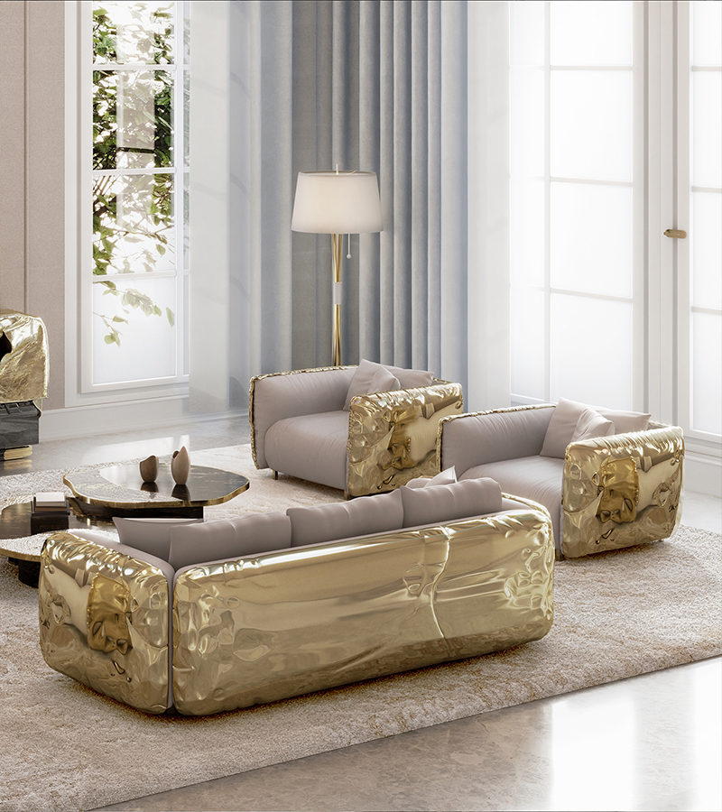 Imperfectio Sofa by Boca do Lobo in a contemporary classic living room with luxury interior design.