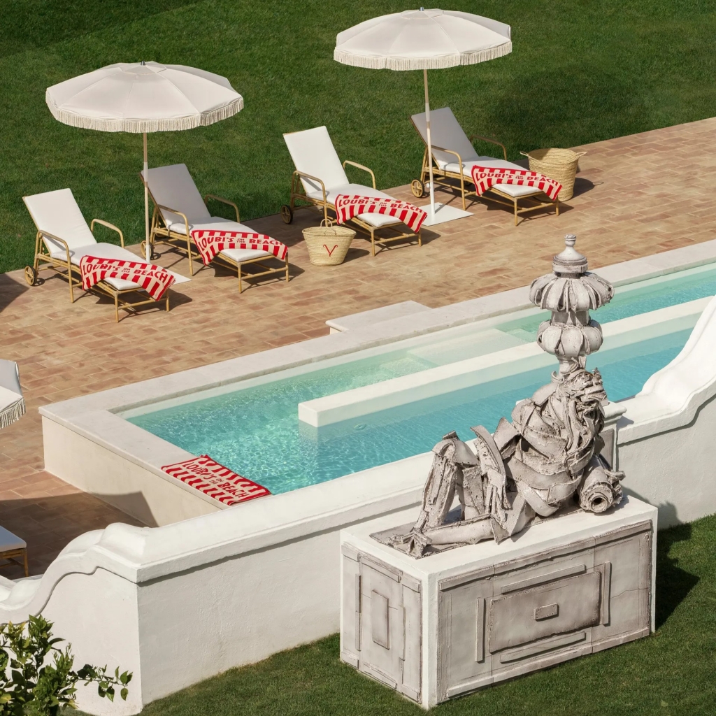 Portugal’s Bucket List Hotels — Vermelho Hotel, a richly artistic boutique hotel in Melides designed with bold colors, handcrafted details, and intimate, gallery-like interiors reflecting contemporary Portuguese creativity.