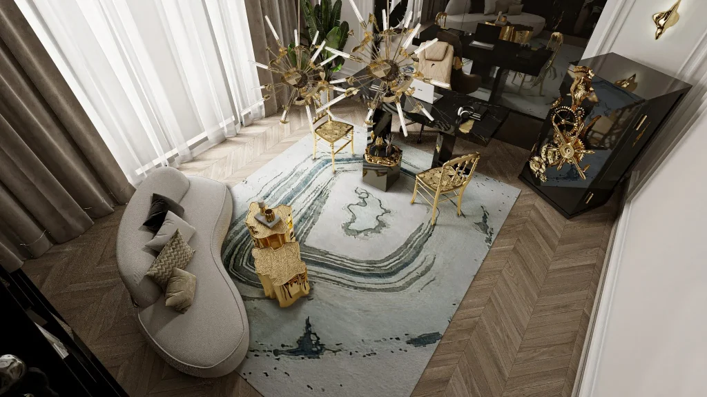 Handcrafted Boca do Lobo furniture complementing luxury architecture