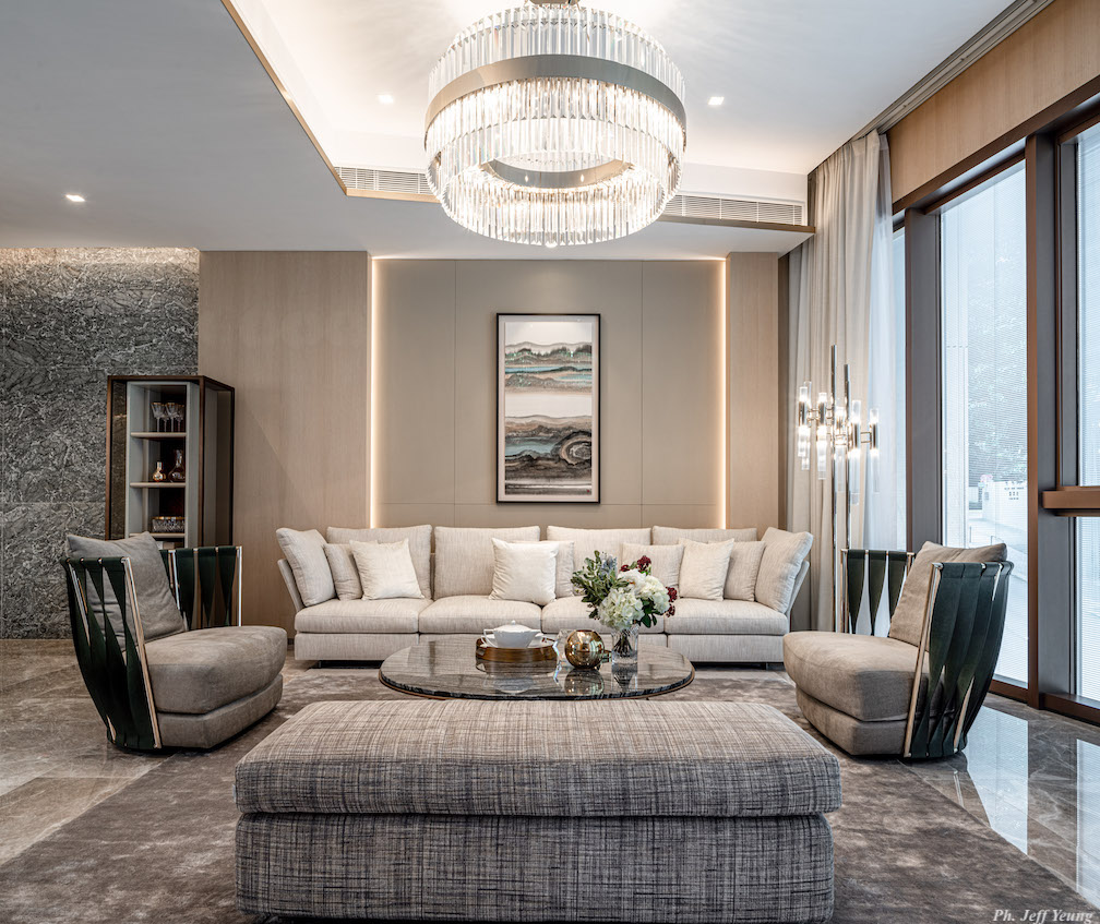 Elegant living room furnished by Italian Solutions with premium Italian craftsmanship