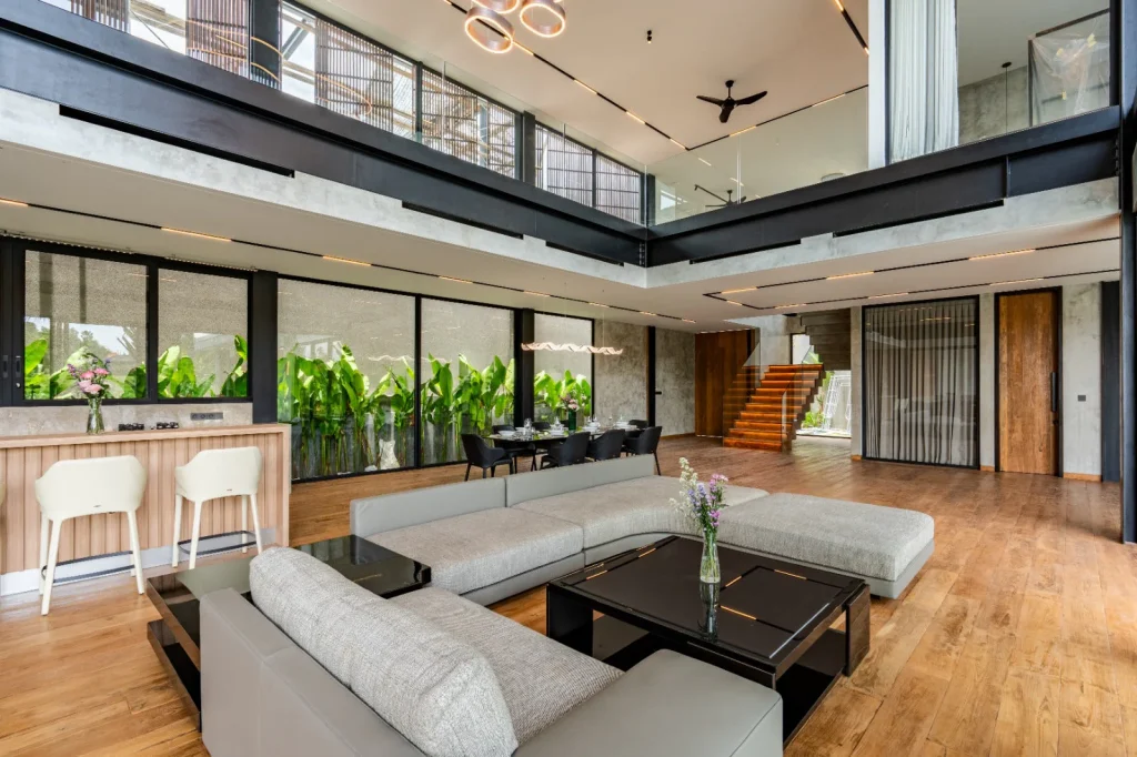Elegant luxury living room designed by Royal Interiors