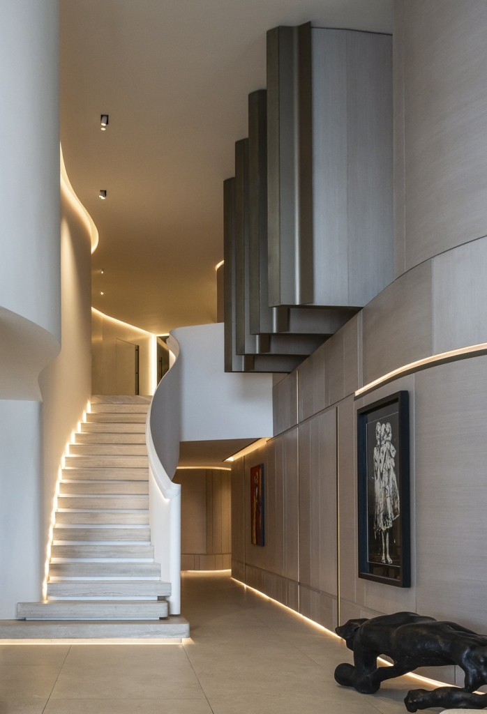 Elegant contemporary luxury living room designed by ARRCC
