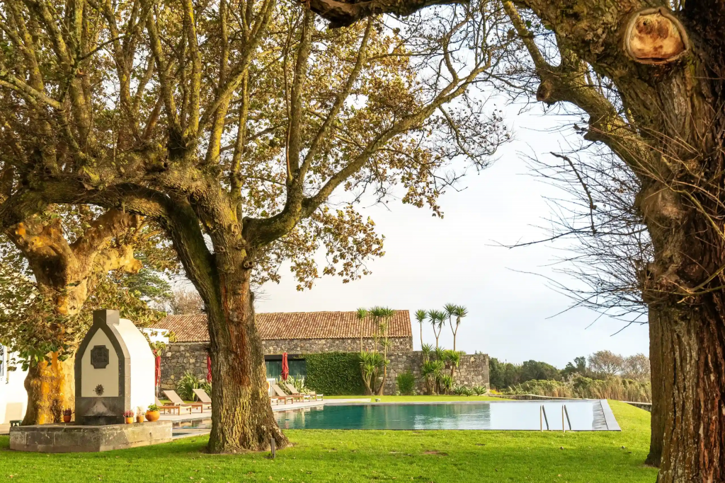 Portugal’s Bucket List Hotels — Sensi Azores Nature & Spa, a secluded nature-focused retreat overlooking the Atlantic, with volcanic island landscapes, minimalist design, and a strong connection to the surrounding greenery and sea.