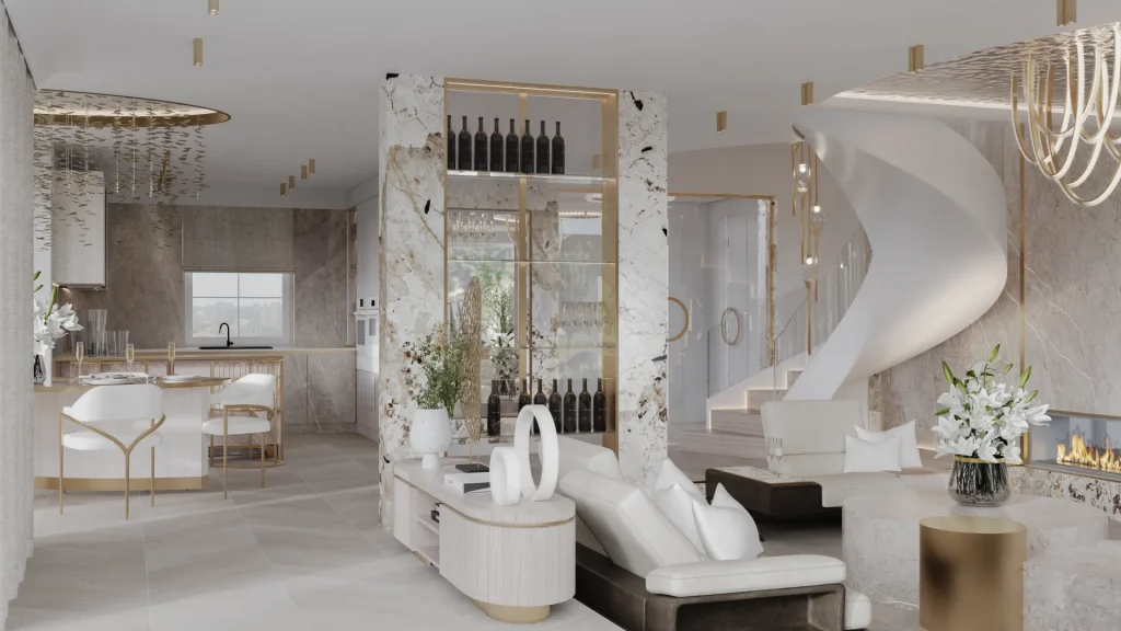 Karolina Barrett luxury living room ambient