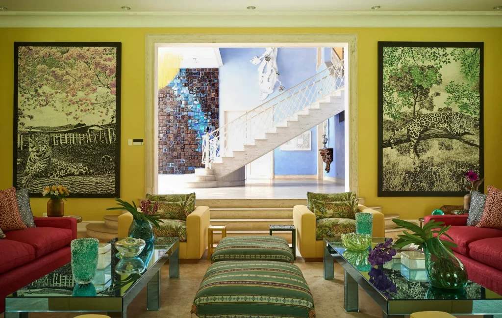 Sig Bergamin and Murilo Lomas interior project in vibrant colors and patterns