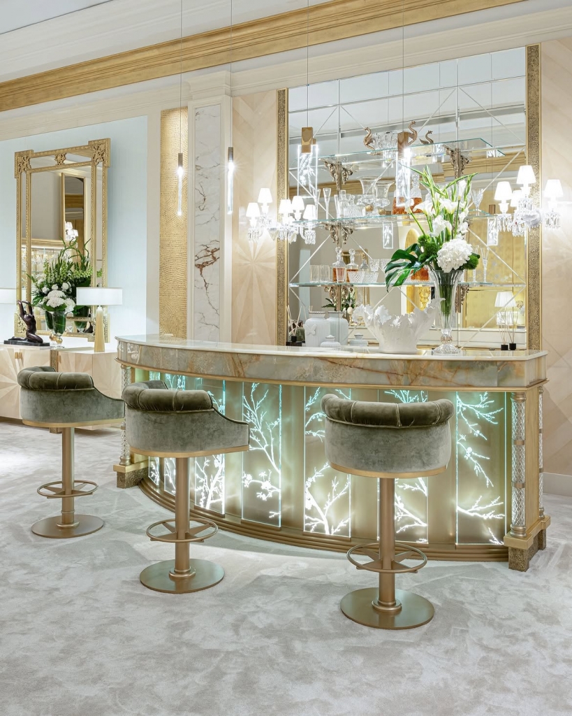 Darwazeh Living luxury interior featuring statement furniture and elegant materials