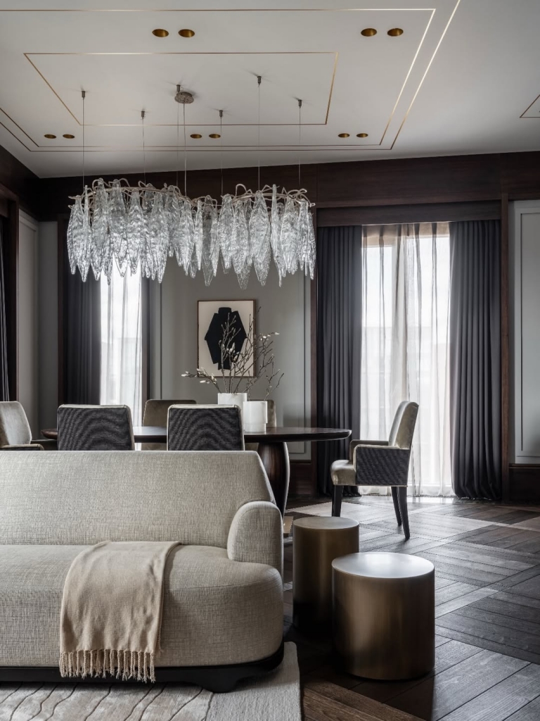 Elegant luxury living room designed by Darwazeh Living