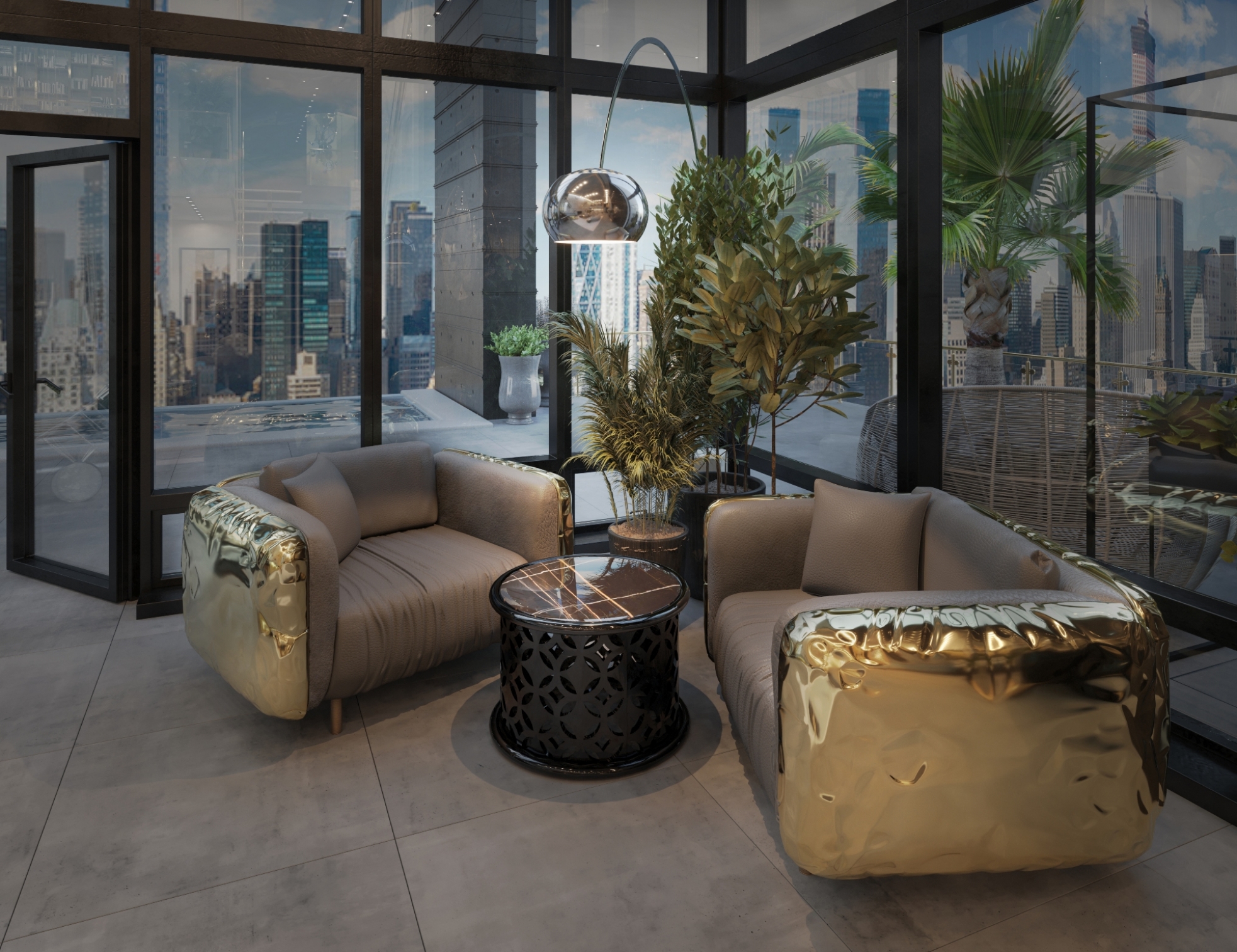 Photo inspiration: Contemporary Penthouse In New York Projects Photo Inspiration