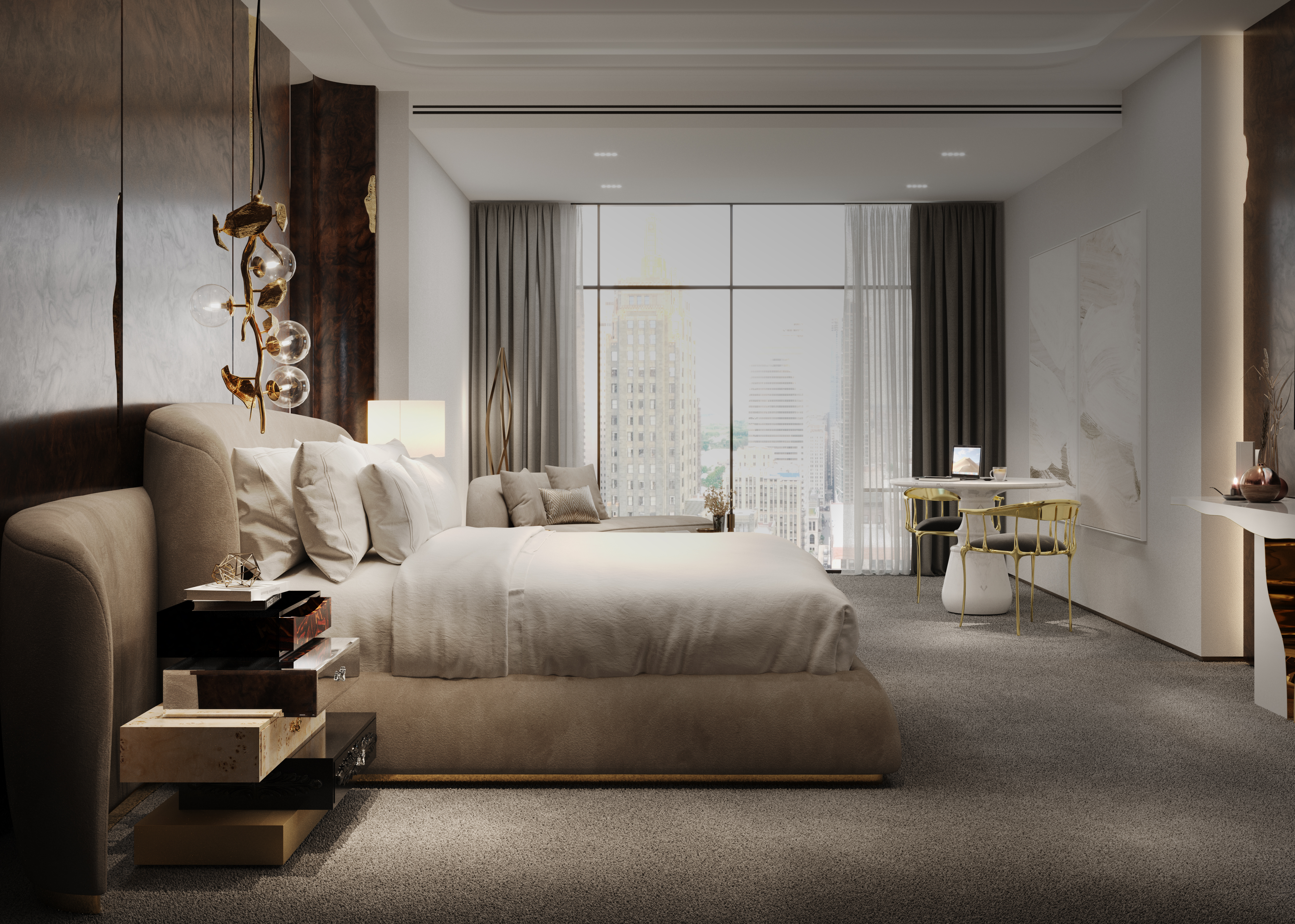 Timeless Comfort in a Refined Luxury Bedroom by Boca do Lobo