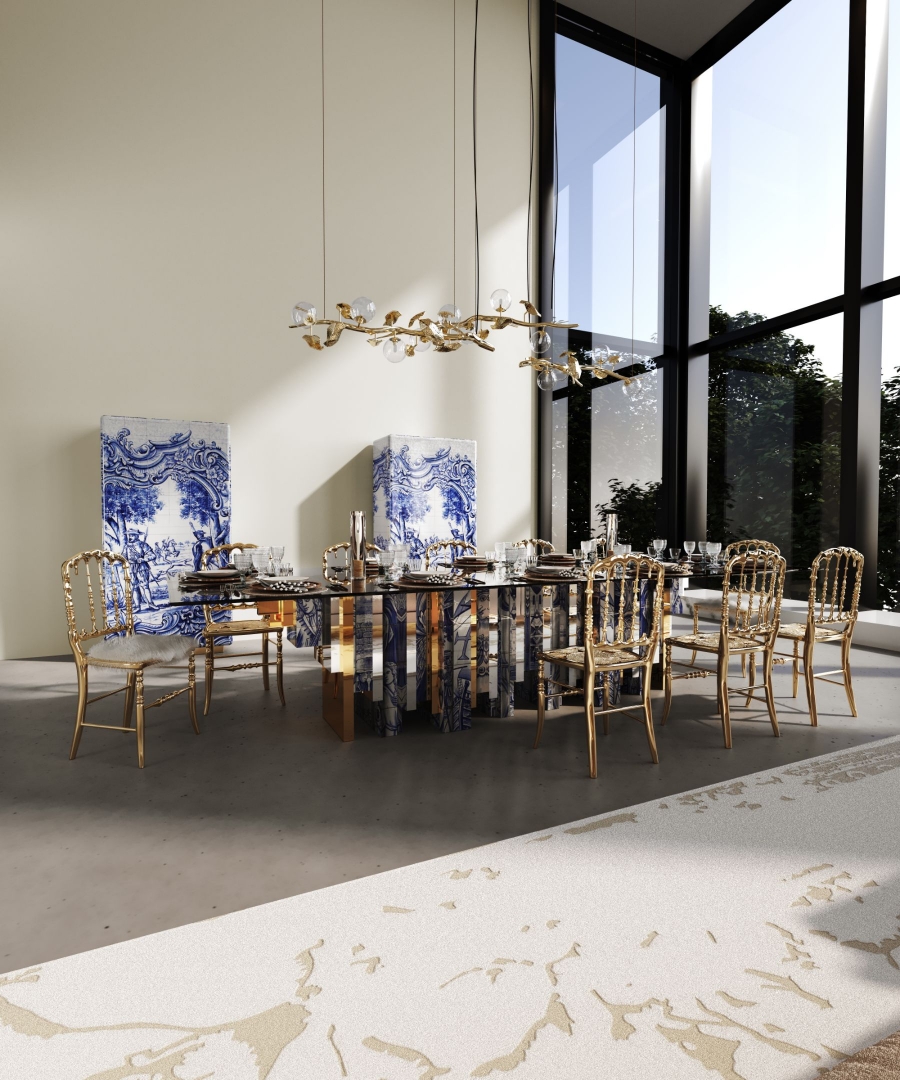 An Elegant Dining Room That Is a Tribute to Craftsmanship by Boca do Lobo
