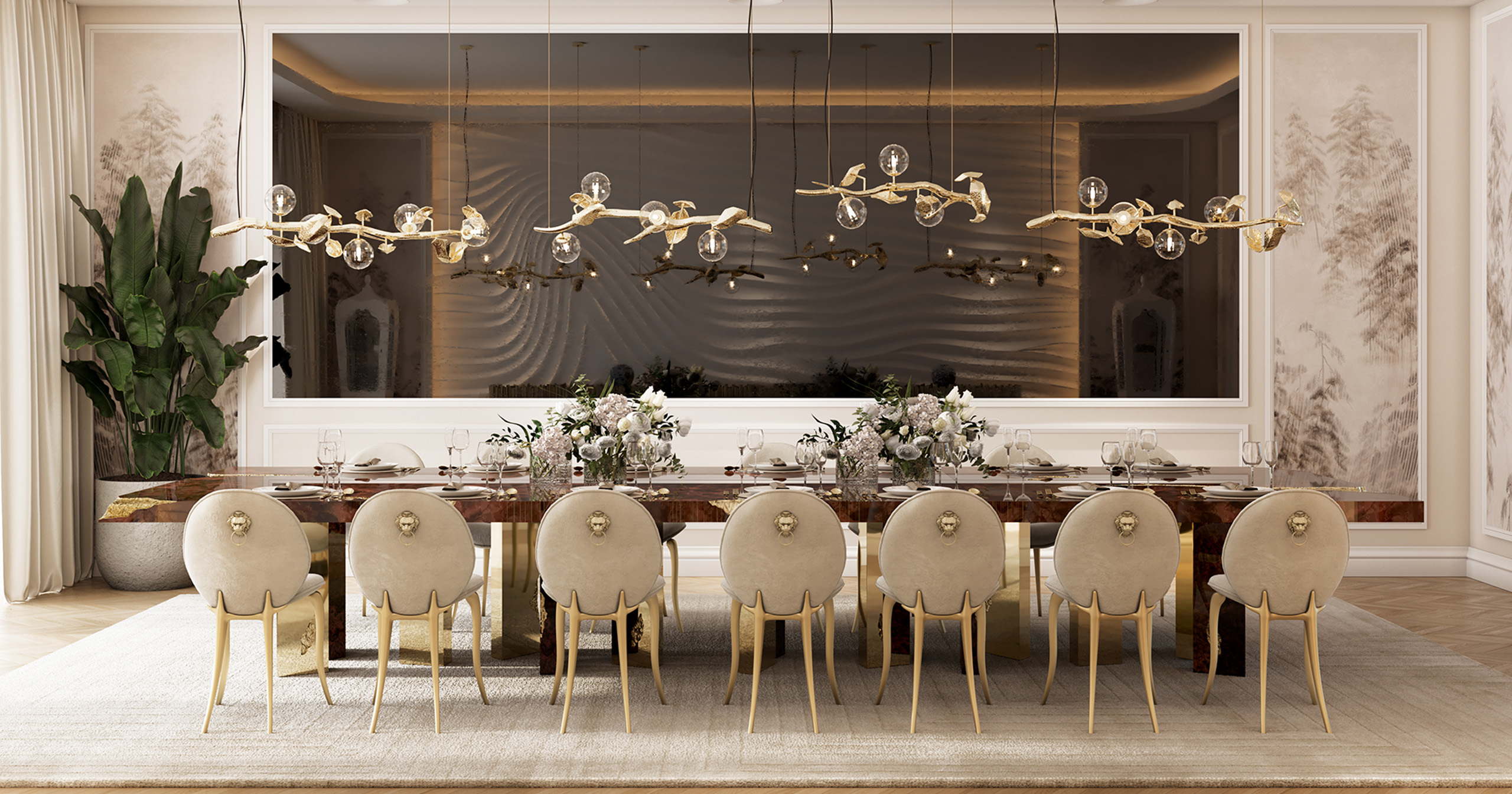 Majestic Contemporary Dining Room Design by Boca do Lobo