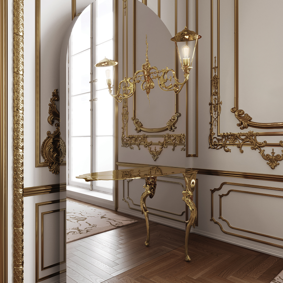 Gilded Heritage and Sculptural Gold: The Lumiere Entryway by Boca do Lobo
