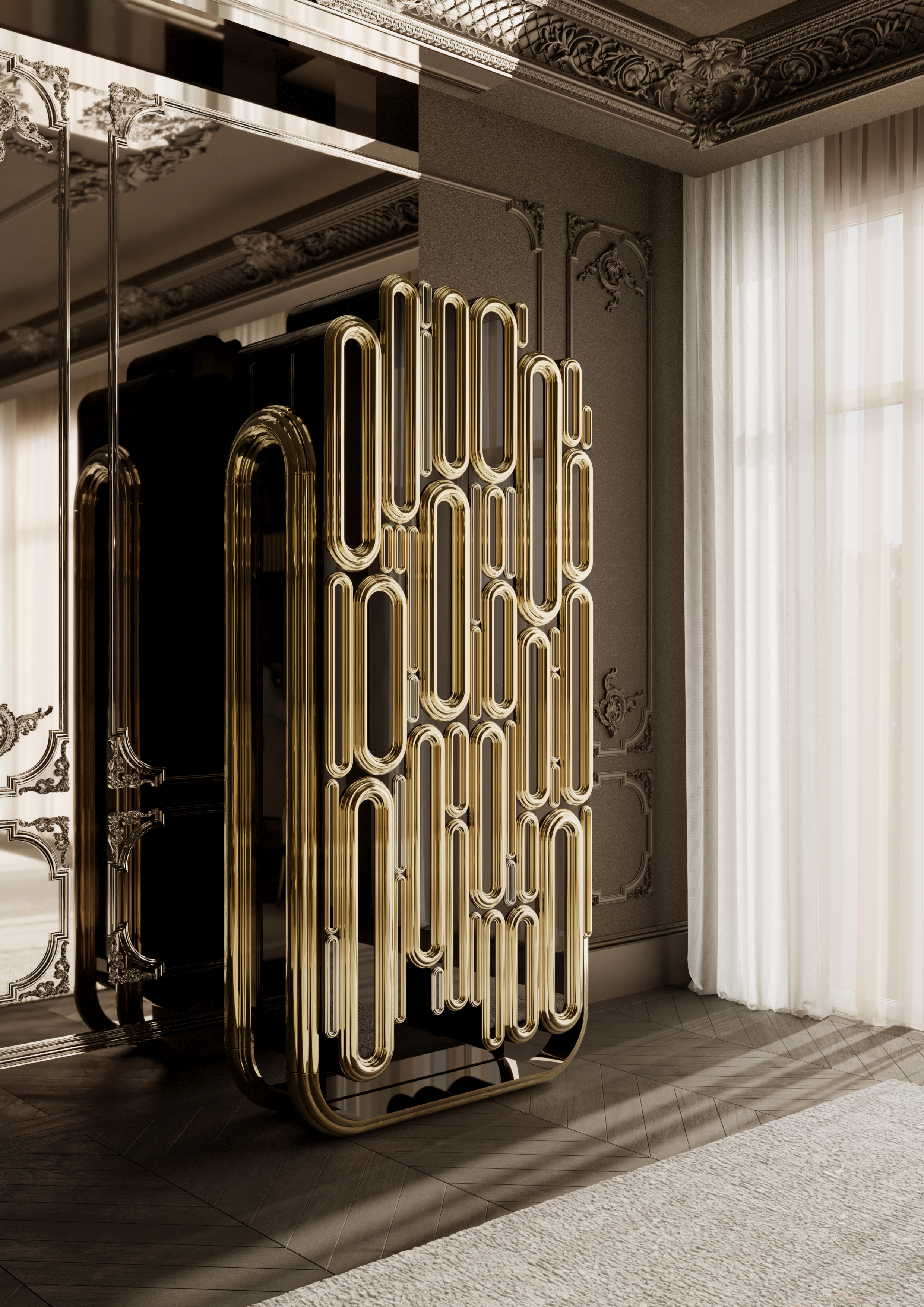 Warm Brown Entryway Ideas for Luxury Homes by Boca do Lobo