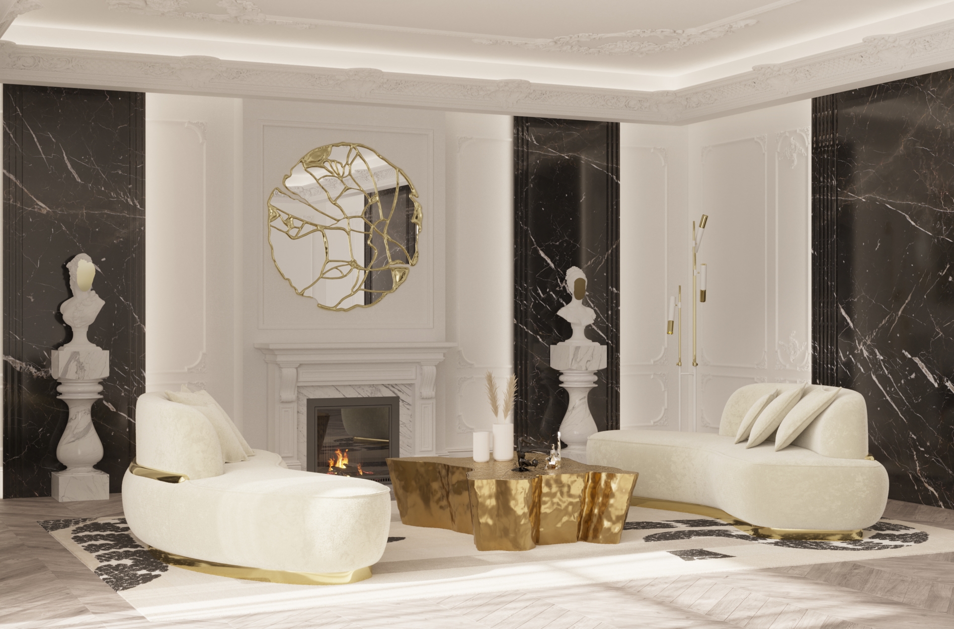 Luxurious Living Room im New York With an Exquisite Decor by Boca do Lobo
