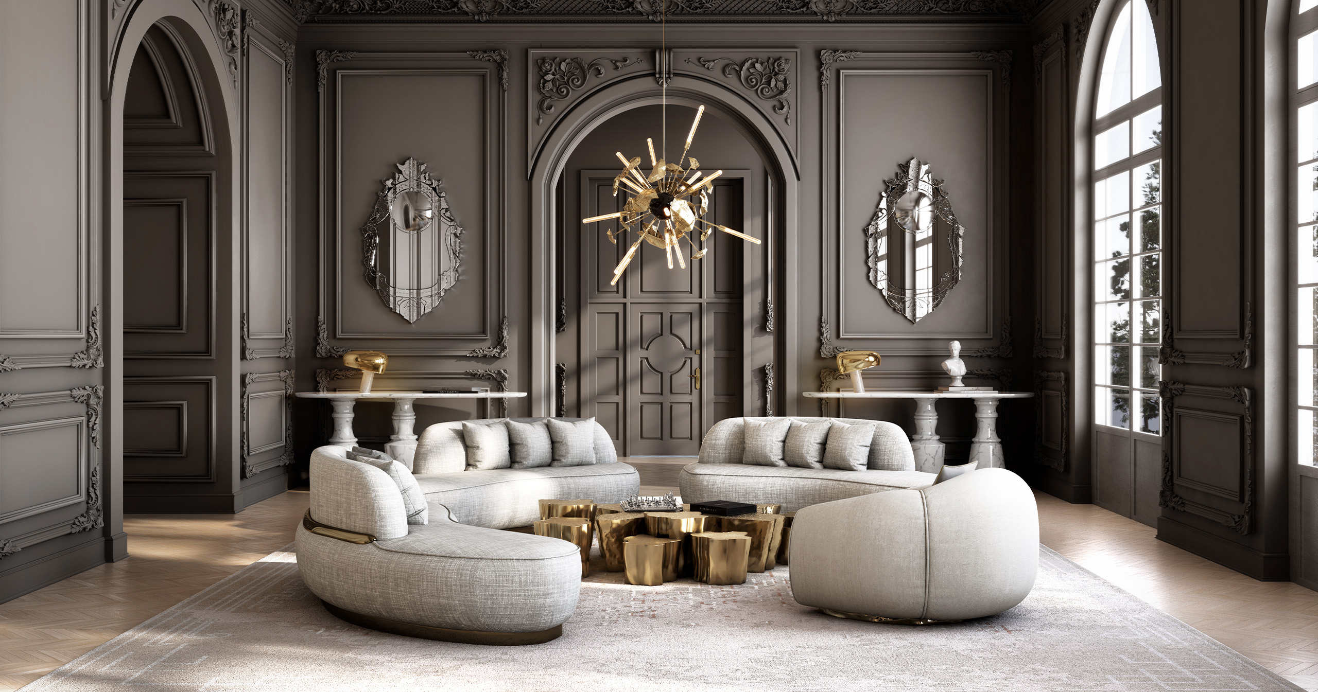 Sculptural Luxury for the Living Room by Boca do Lobo