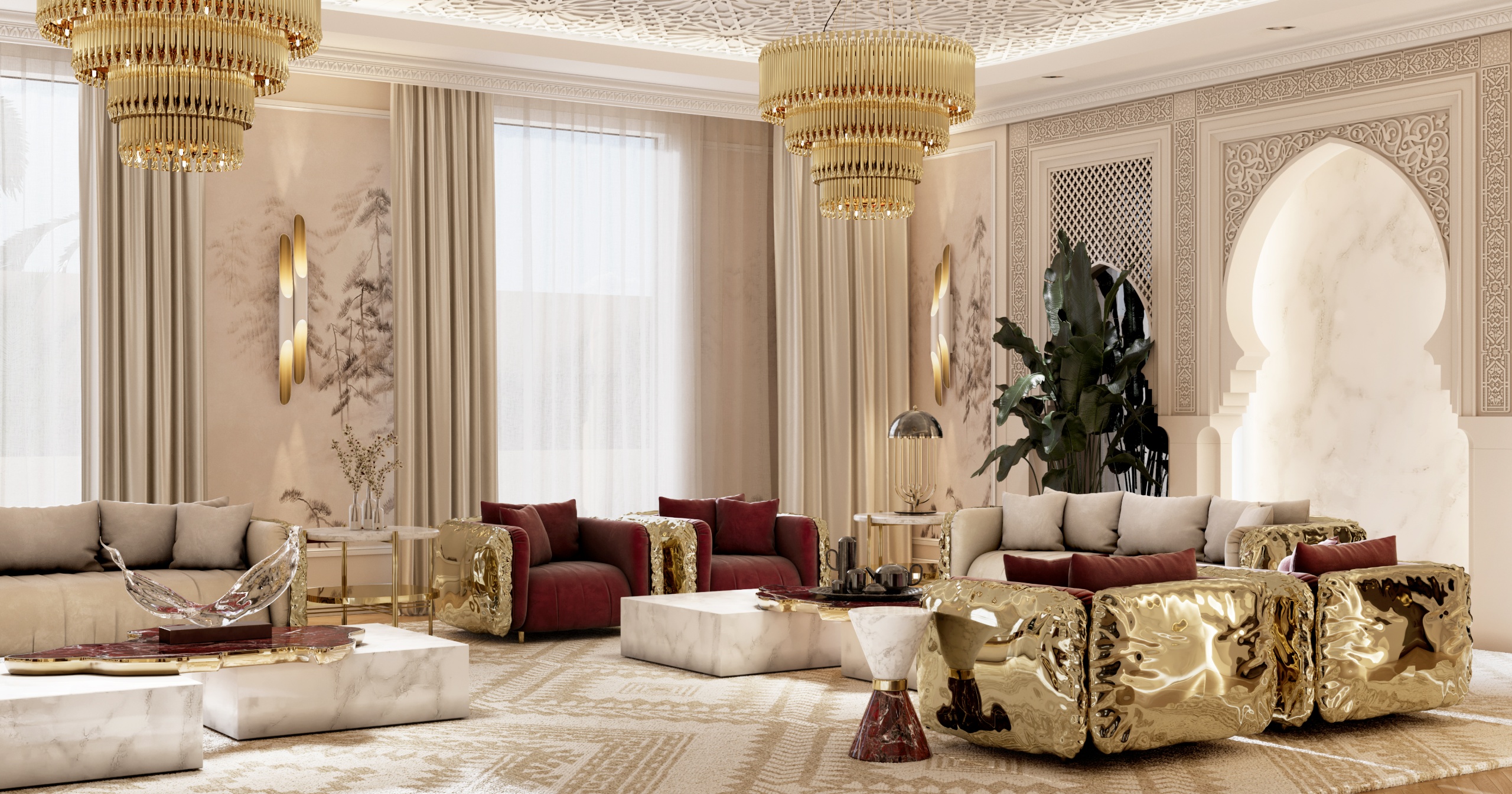 Timeless Elegance in a Luxury Living Room