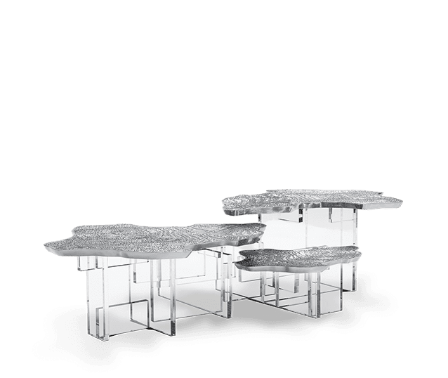 Handmade Monet Silver Center Table by Boca do Lobo