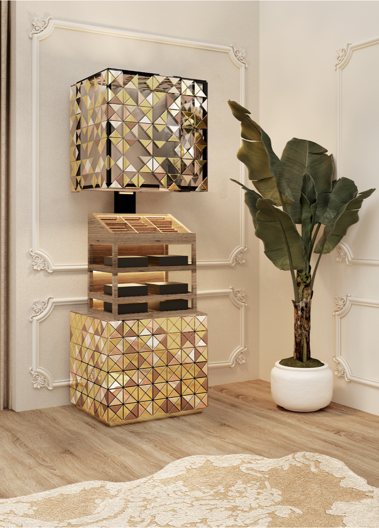 Contemporary Habano Cigar Humidor by Boca do Lobo