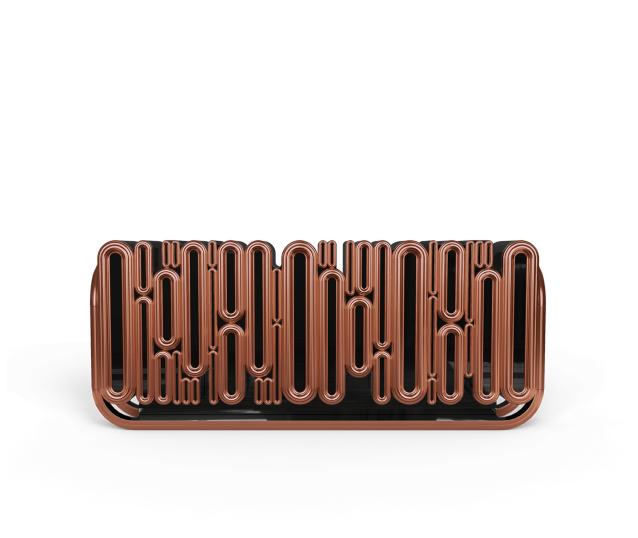 oblong copper sideboard - Boca do Lobo Gold Chandelier