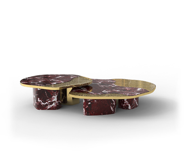 Ophelia Rosso Levanto Marble counter table - Boca do Lobo