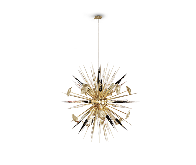 Outburst  Black chandelier by Boca do Lobo