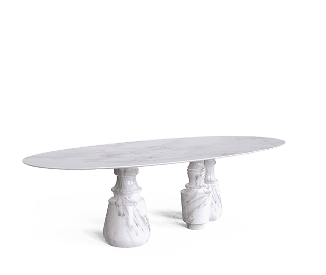 Pietra Oval XL Estremoz Dining Table Design by Boca do Lobo