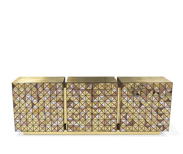Luxury Pixel Anodized Sideboard by Boca do Lobo