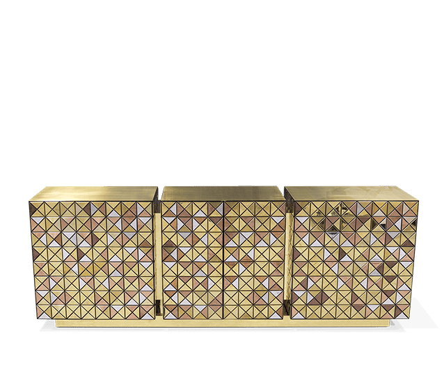 Luxury Pixel Anodized Sideboard by Boca do Lobo