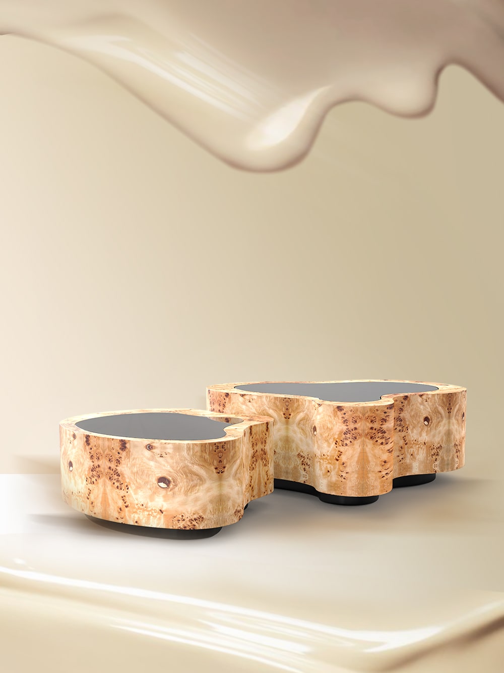 Wave Poplar Center Table by Boca do Lobo