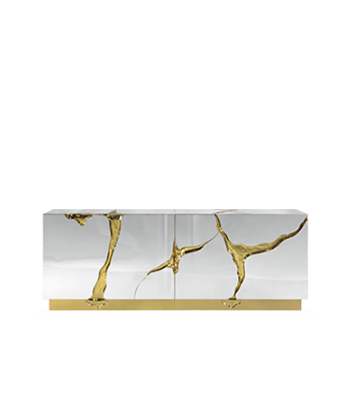 Eclectic Diamond Emerald Sideboard by Boca do Lobo