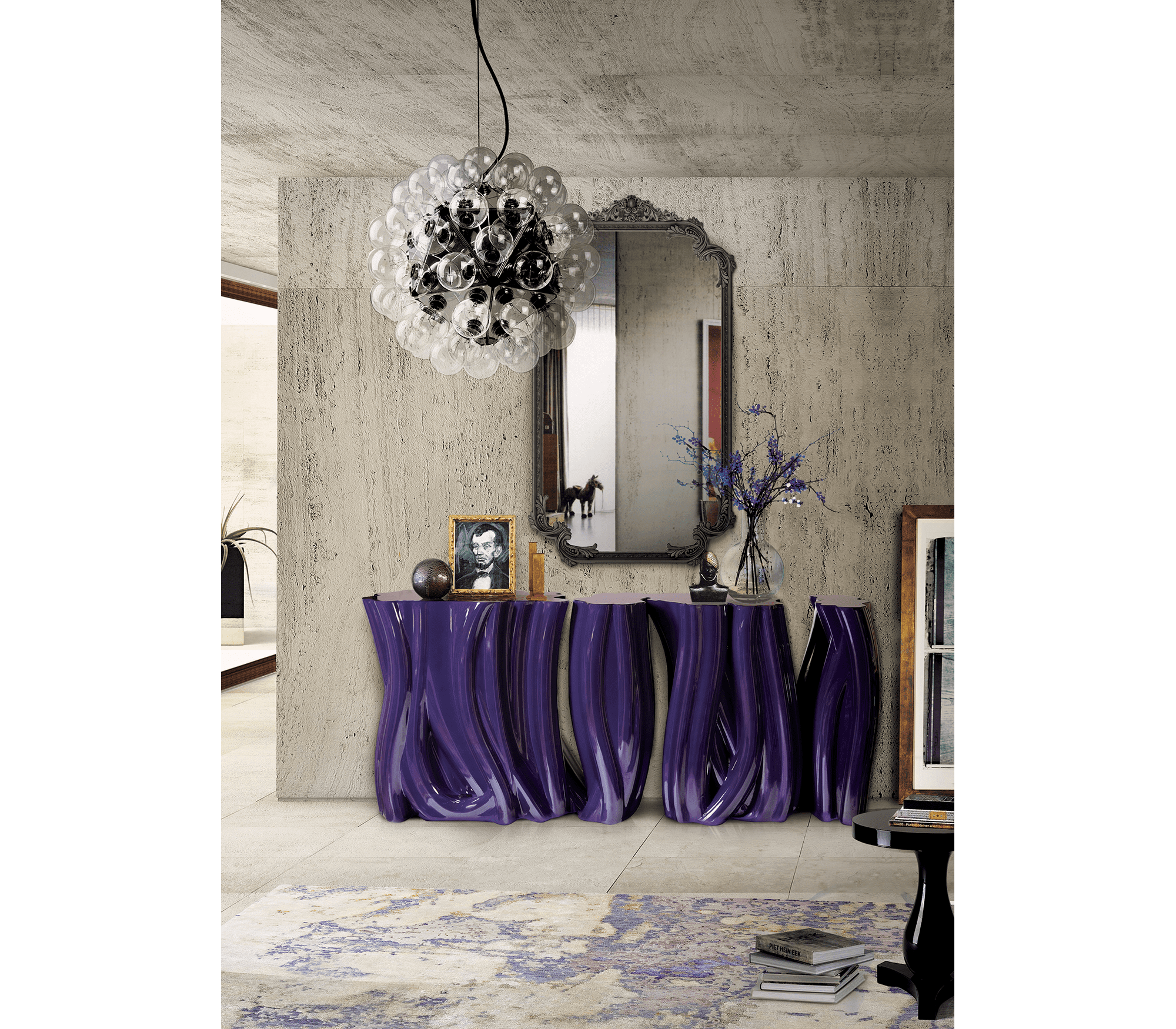 Monochrome Purple Sideboard | Boca do Lobo Exclusive Design