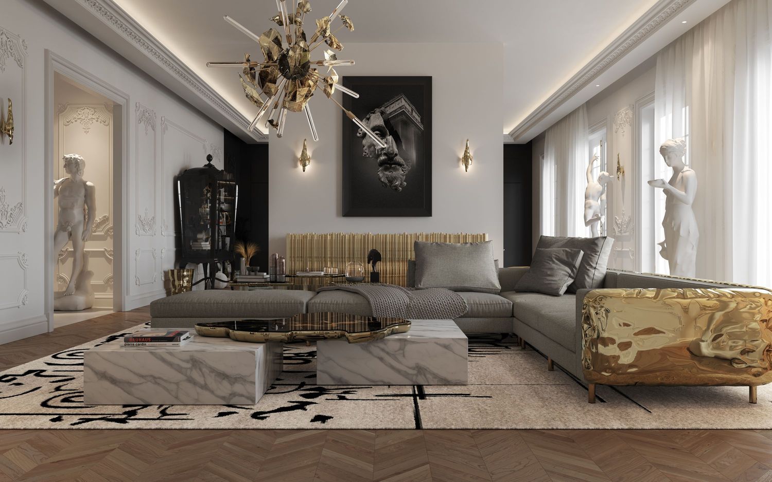 Navarra Sahara Noir Center Table