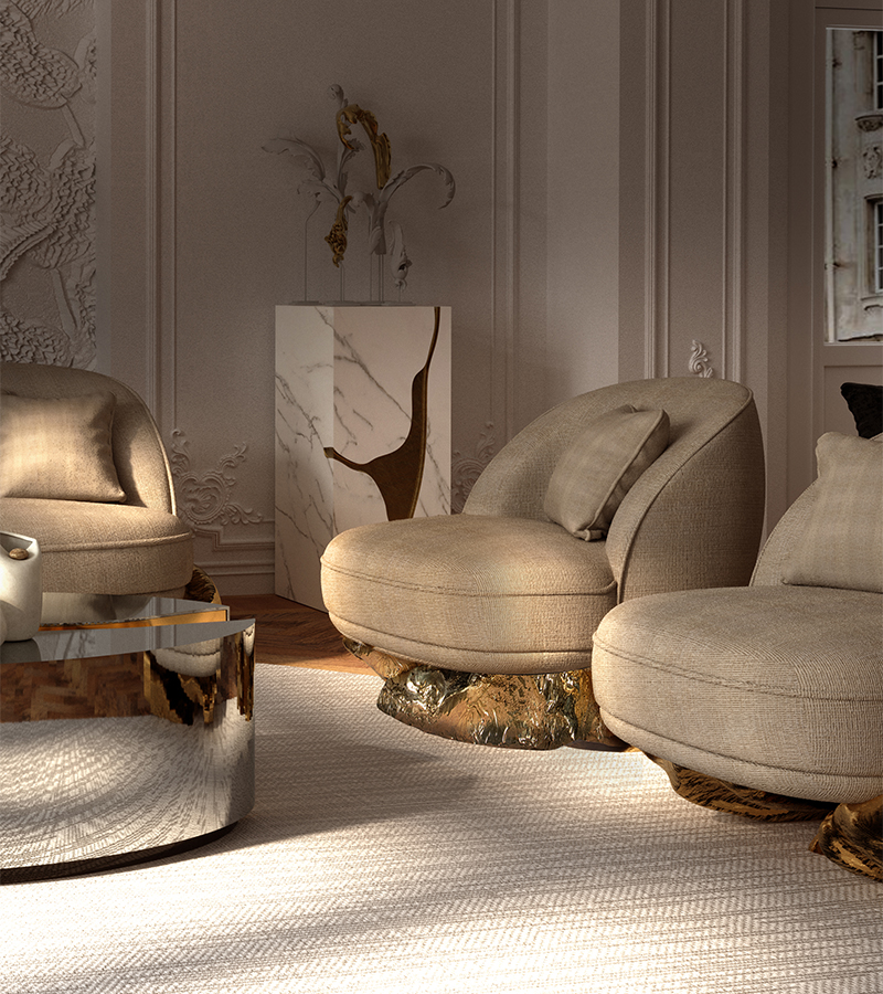 Angra II Baltic Toffee Armchair Boca do Lobo Exclusive Design